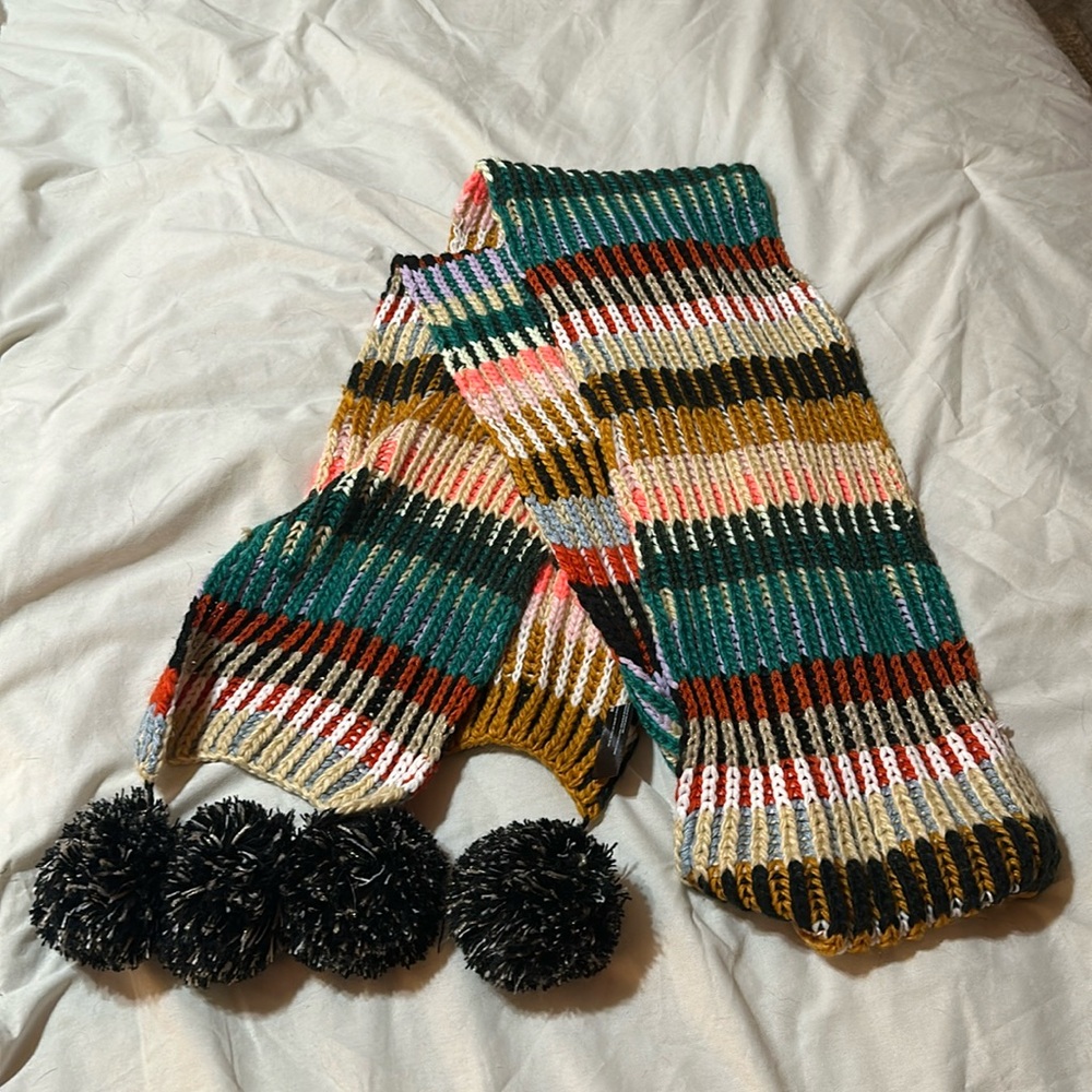 Anthropologie Scarf with Poms